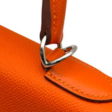 エルメス HERMES ケリー28 外縫い □X刻 フー シルバー金具 エプソン レディース ハンドバッグ