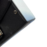 フェンディ FENDI ソフトトランク バゲット 7VA565 ブラック/ブルー　シルバー金具 レザー メンズ ショルダーバッグ