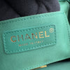 シャネル CHANEL マトラッセ柄 バッグパック グリーン ラムスキン レディース リュック・デイパック