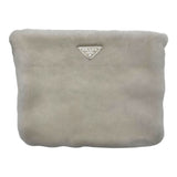 プラダ PRADA テリー トートバッグ 1BG130 ホワイト パイル レディース トートバッグ