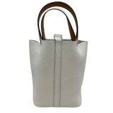 エルメス HERMES ピコタンロックPM エクラ K刻 ニューホワイト/セサミ シルバー金具 トリヨン/スイフト レディース ハンドバッグ