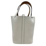 エルメス HERMES ピコタンロックPM エクラ K刻 ニューホワイト/セサミ シルバー金具 トリヨン/スイフト レディース ハンドバッグ
