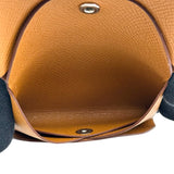 エルメス HERMES カルヴィデュオ W刻 ゴールド シルバー金具 エプソン レディース コインケース
