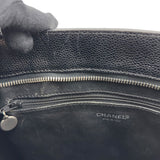 シャネル CHANEL 復刻トート A01804 7番台 ブラック キャビアスキン レディース トートバッグ