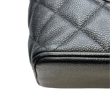 シャネル CHANEL 復刻トート A01804 7番台 ブラック キャビアスキン レディース トートバッグ