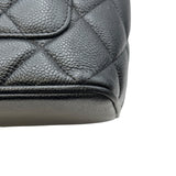 シャネル CHANEL 復刻トート A01804 7番台 ブラック キャビアスキン レディース トートバッグ