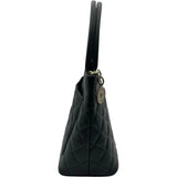 シャネル CHANEL 復刻トート A01804 6番台 ブラック シルバー金具 キャビア レディース ハンドバッグ