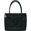 シャネル CHANEL 復刻トート A01804 7番台 ブラック シルバー金具 キャビア レディース トートバッグ