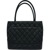 シャネル CHANEL 復刻トート A01804 7番台 ブラック シルバー金具 キャビア レディース トートバッグ