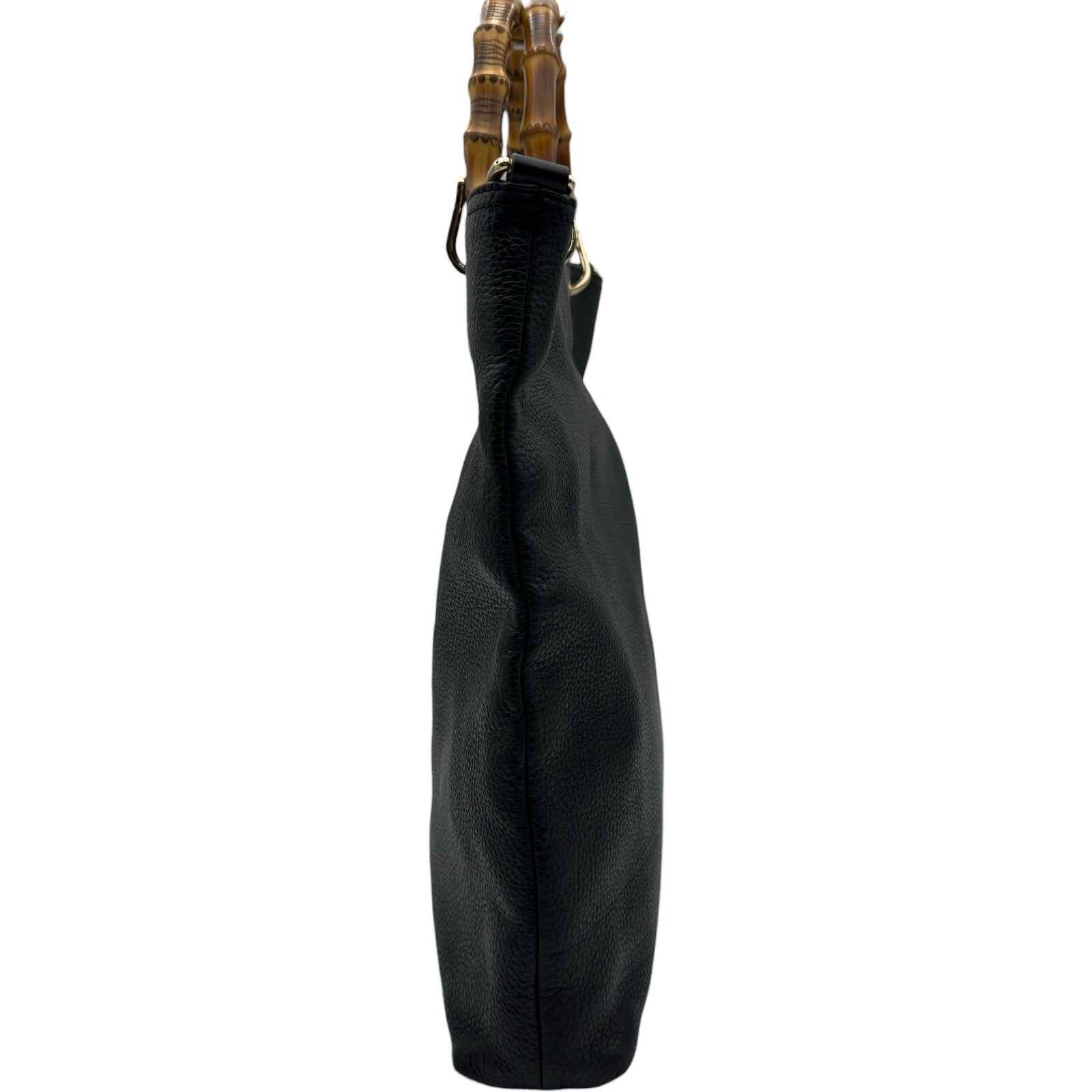 グッチ GUCCI バンブーハンドル トートバッグ 323663 ブラック レザー
