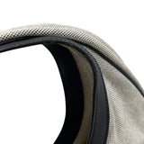エルメス HERMES サックルコMM グレー/ブラック トワル・レザー レディース ショルダーバッグ