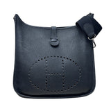 エルメス HERMES エヴリン1　PM □I刻印 ブラック×シルバー金具 トリヨンクレマンス レディース ショルダーバッグ