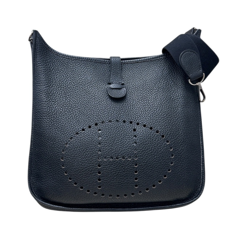 エルメス HERMES エヴリン1 PM □I刻印 ブラック×シルバー金具