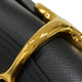 エルメス HERMES デッラカヴァレリア エラン W刻 ブラック ゴールド金具 エプソン レディース ショルダーバッグ