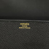 エルメス HERMES デッラカヴァレリア エラン W刻 ブラック ゴールド金具 エプソン レディース ショルダーバッグ