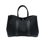 エルメス HERMES ｶﾞｰﾃﾞﾝﾊﾟｰﾃｨTPM ブラック トワル レディース ハンドバッグ