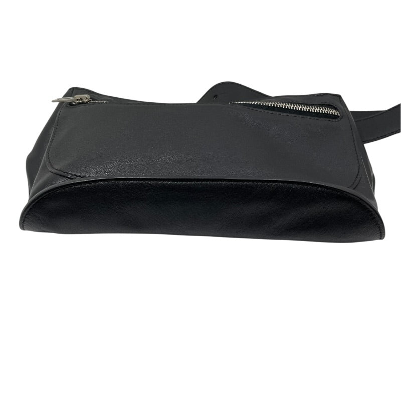 エルメス HERMES チキータ90 □O刻印 ブラック/シルバー金具 エバー