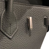 エルメス HERMES バーキン２５ U刻 カーキシルバー金具 トゴ レディース ハンドバッグ