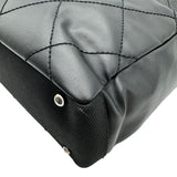 シャネル CHANEL パリビアリッツトートPM A34208 17番台 ブラック シルバー金具 コーティングキャンバス レディース トートバッグ
