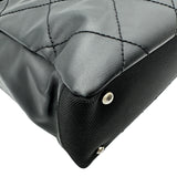シャネル CHANEL パリビアリッツトートPM A34208 17番台 ブラック シルバー金具 コーティングキャンバス レディース トートバッグ