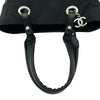 シャネル CHANEL パリビアリッツトートPM A34208 17番台 ブラック シルバー金具 コーティングキャンバス レディース トートバッグ
