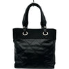 シャネル CHANEL パリビアリッツトートPM A34208 17番台 ブラック シルバー金具 コーティングキャンバス レディース トートバッグ