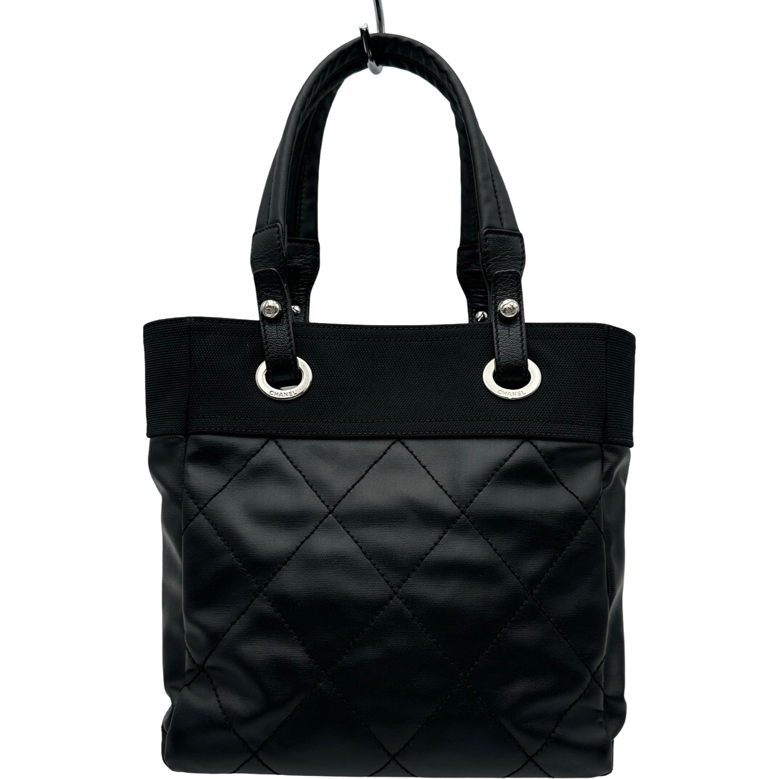シャネル CHANEL パリビアリッツトートPM A34208 17番台 ブラック