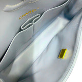 シャネル CHANEL デニムスモールフラップバッグ A01112 ブルー　ゴールド金具 デニム レディース ショルダーバッグ