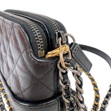 シャネル CHANEL ガブリエルドゥシャネルチェーンクラッチ A94505 ブラック　ゴールド/シルバー金具 エイジドカーフ レディース ショルダーバッグ