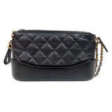 シャネル CHANEL ガブリエルドゥシャネルチェーンクラッチ A94505 ブラック　ゴールド/シルバー金具 エイジドカーフ レディース ショルダーバッグ