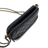 シャネル CHANEL ガブリエルドゥシャネルチェーンクラッチ A94505 ブラック　ゴールド/シルバー金具 エイジドカーフ レディース ショルダーバッグ