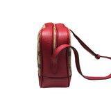 グッチ GUCCI GGキャンバスショルダーバッグ 449413 レッド キャンバス レディース ショルダーバッグ