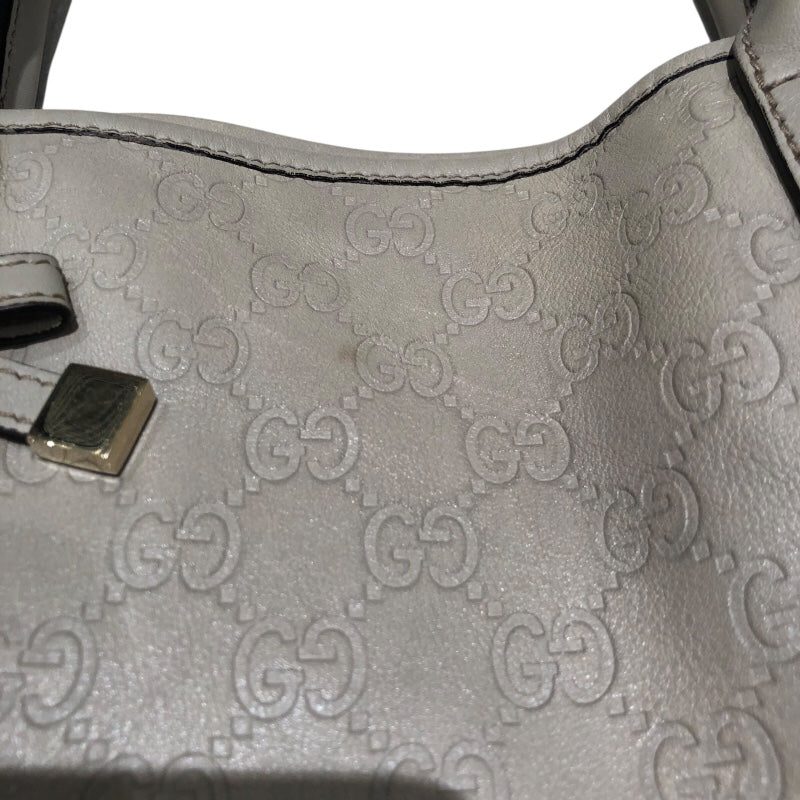 グッチ GUCCI プリンシートートバッグ 163805 ライトグレーゴールド