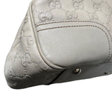 グッチ GUCCI プリンシートートバッグ 163805 ライトグレーゴールド金具 グッチシマレザー レディース ハンドバッグ