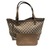 グッチ GUCCI GGキャンバストートバッグ 247209 ブラウンゴールド金具 GGキャンバス ユニセックス トートバッグ