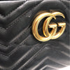 グッチ GUCCI GGマーモントスモールカメラバッグ 447632 ブラックゴールド金具 レザー レディース ショルダーバッグ