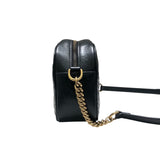 グッチ GUCCI GGマーモントスモールカメラバッグ 447632 ブラックゴールド金具 レザー レディース ショルダーバッグ
