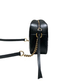 グッチ GUCCI GGマーモントスモールカメラバッグ 447632 ブラックゴールド金具 レザー レディース ショルダーバッグ