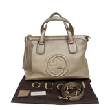 グッチ GUCCI ソーホートートバッグ 308362 ゴールド ゴールド金具 レザー レディース トートバッグ