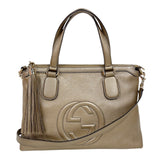 グッチ GUCCI ソーホートートバッグ 308362 ゴールド ゴールド金具 レザー レディース トートバッグ