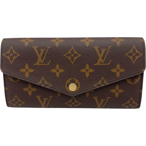 ルイヴィトン モノグラム ポルトフォイユサラ 長財布 M62234 フューシャ ルイ・ヴィトン LOUIS VUITTON ポルトフォイユ・サラ M62234 ブラウン