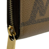 ルイ・ヴィトン LOUIS VUITTON ジッピー・ウォレット M69353 ブラウン モノグラム・ジャイアント・リバース レディース 長財布