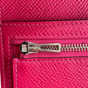 エルメス HERMES ベアンコンビネ タッチ Z刻印 ローズメキシコ/シルバー金具 エプソン・アリゲーター レディース 二つ折り財布