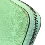 エルメス HERMES アザップロッグ･シルクイン Y刻印 ヴェールクリケット/シルバー金具 エプソン レディース 長財布