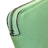 エルメス HERMES アザップロッグ･シルクイン Y刻印 ヴェールクリケット/シルバー金具 エプソン レディース 長財布