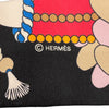 エルメス HERMES ツイリーチャーム La Patisserie Francaise ブラック シルク レディース スカーフ