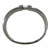 エルメス HERMES クリッククラックPM ブラック/シルバー金具 エナメル・メタル アクセサリー