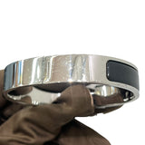 エルメス HERMES クリッククラックPM ブラック/シルバー金具 エナメル・メタル アクセサリー