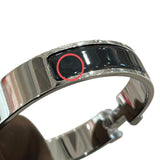 エルメス HERMES クリッククラックPM ブラック/シルバー金具 エナメル・メタル アクセサリー