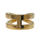 エルメス HERMES リュバンスカーフリング ゴールド メタル ユニセックス スカーフリング